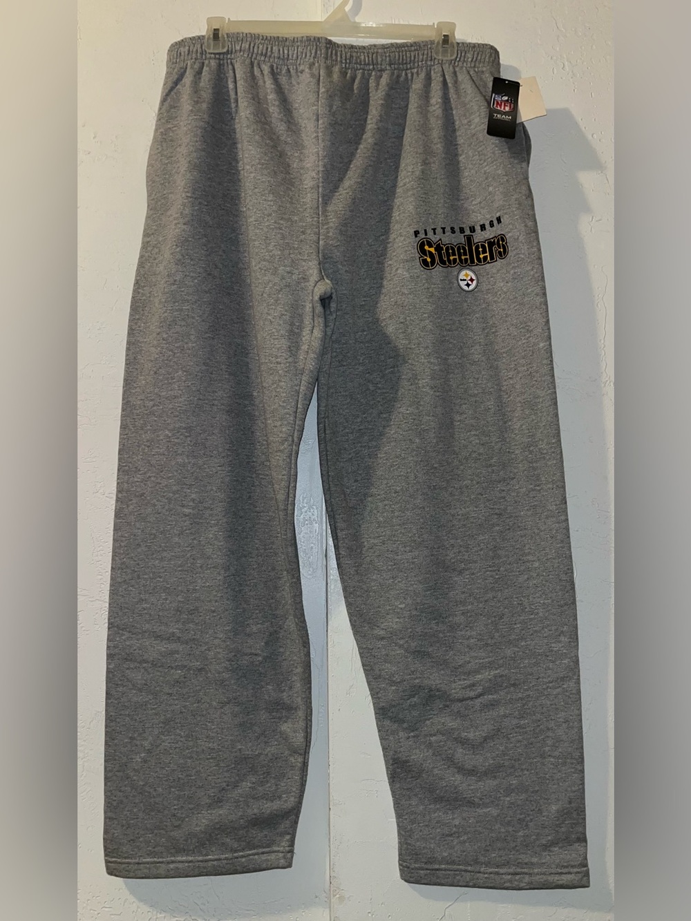 NFL Men’s Gray Pittsburgh Steelers Sweatpants NWT